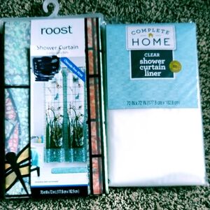 Shower curtain and liner